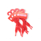 สีแดงโลโก้ที่กำหนดเองไม้แขวนเข็มขัดพลาสติกสำหรับอุปกรณ์ม้าเข็มขัดสองง่าม