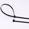 2.5mmX150mm Self Locking Nylon เคเบิ้ล Zip Ties สีดำ PA66 6 Inch Cable Ties
